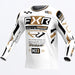 FXR Podium Gladiator MX Jersey 2025 - White/Black/Gold, front view