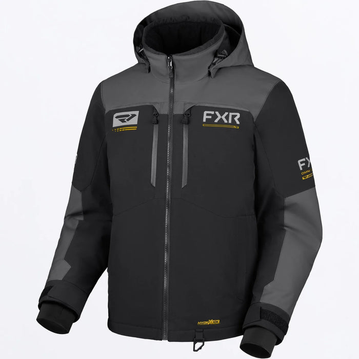 FXR Mens Hydrogen Jacket - Asphalt/Kash, front view