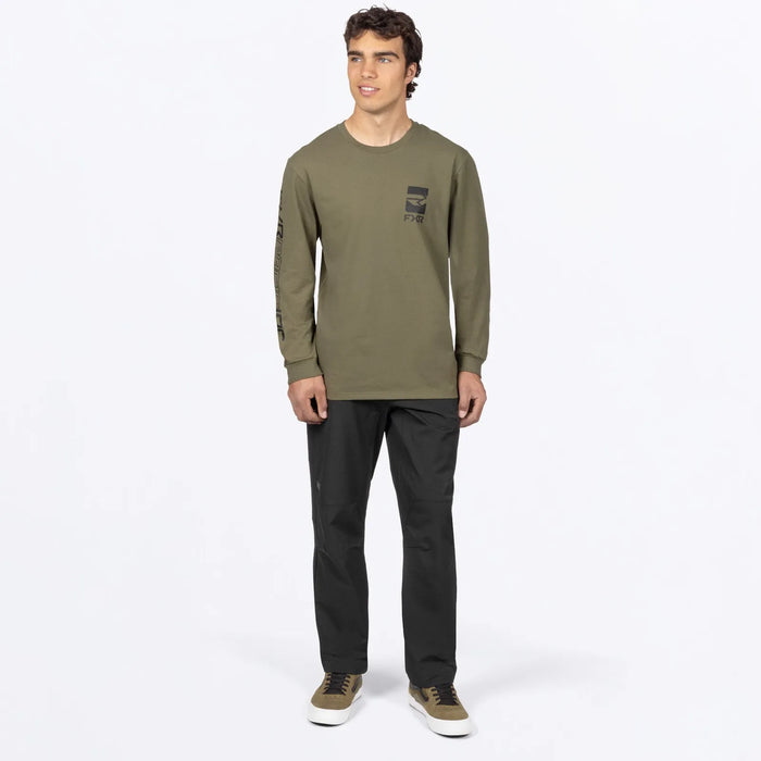 FXR Mens Victory Premium Longsleeve - Army/Black, view 3