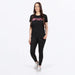 FXR Womens Mitered Premium T-Shirt - Black/Dusty Rose, view 3