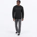 FXR Mens Mitered Cotton Crewneck Sweatshirt - Black Ops, view 3