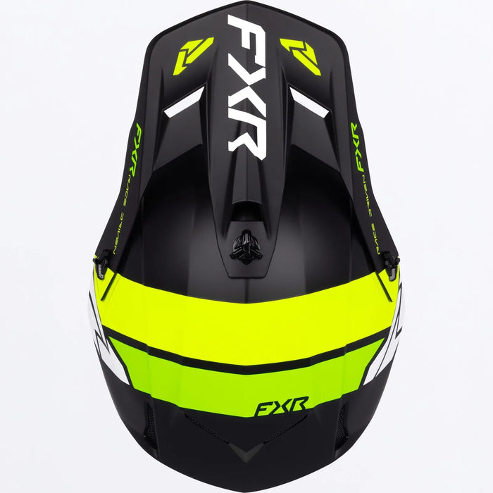 FXR Clutch MX Helmet - HiVis/Lime, view 5
