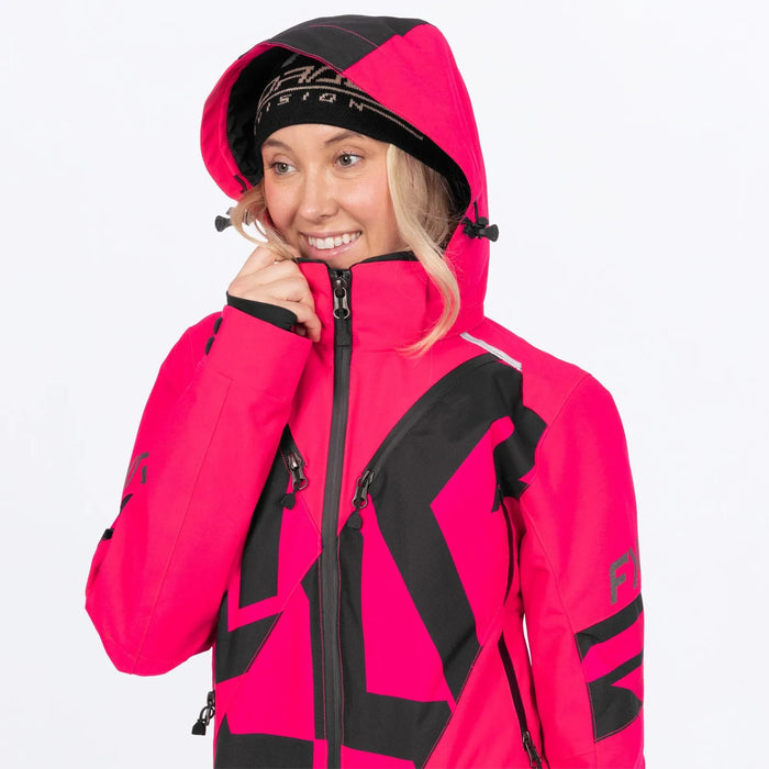 FXR Womens Cold Cross CX F.A.S.T. Monosuit - Razz, view 8