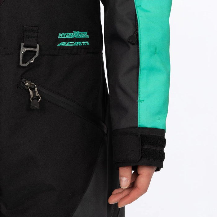 FXR Womens Cold Cross CX F.A.S.T. Monosuit - Black/Asphalt/Mint, view 4