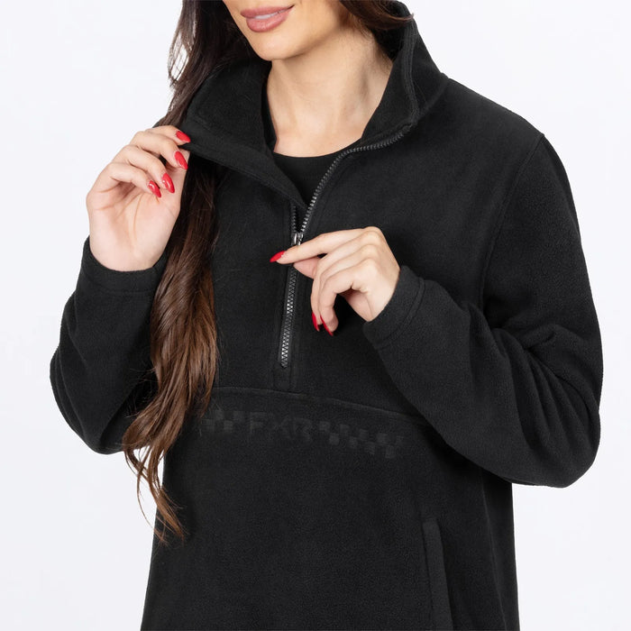 FXR Womens Aspen 1/4 Zip Fleece - Black, view 4