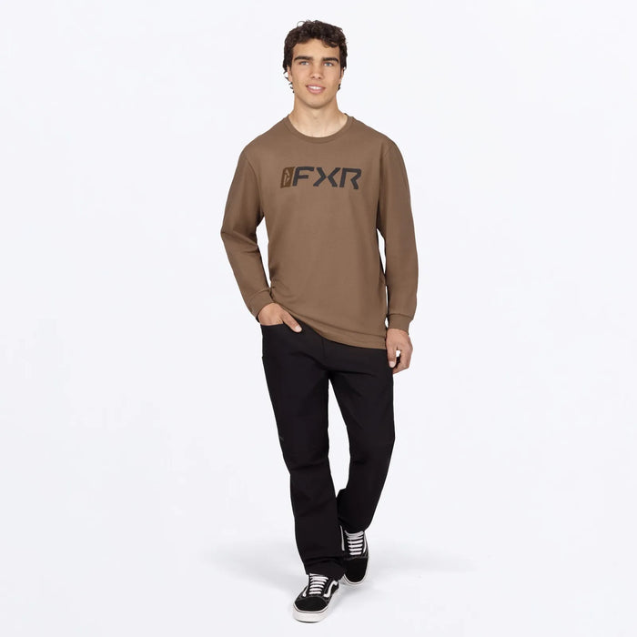 FXR Mens Mitered Premium Longsleeve - Teak/Black, view 3