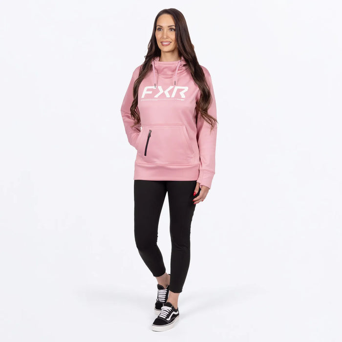 FXR Womens Hydrogen Tech Pullover Hoodie - Rose, view 3