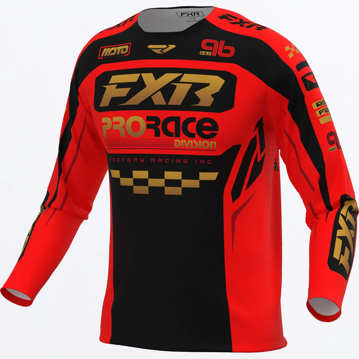 FXR Clutch Pro MX Jersey 2027 - Red/Black/Gold, view 2