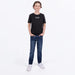 FXR Youth Pedigree Premium T-Shirt - Black/White, view 3
