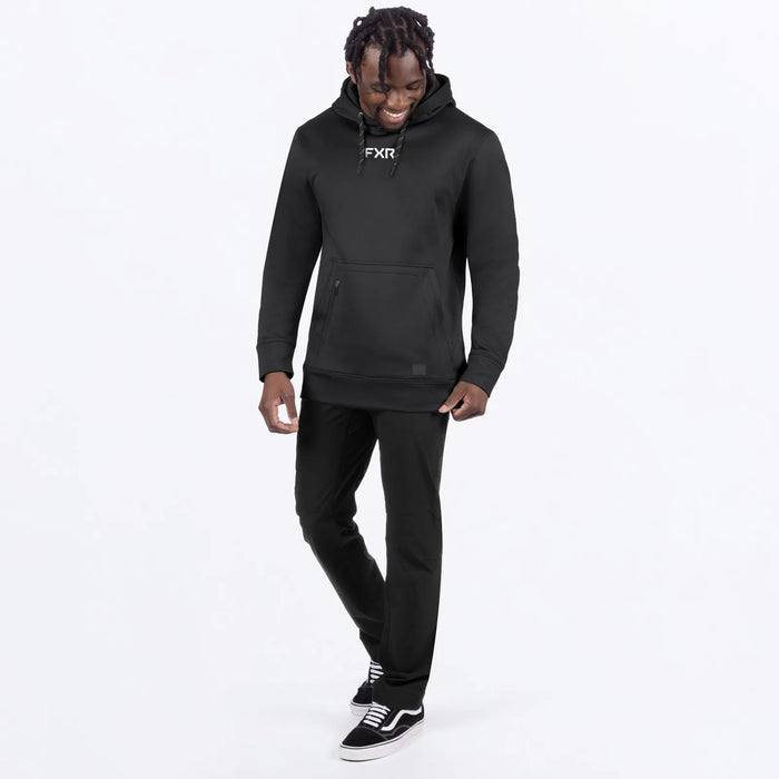 FXR Mens Brandable Tech Pullover Hoodie - Black, view 3