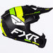 FXR Youth Clutch MX Helmet - HiVis/Lime, view 4