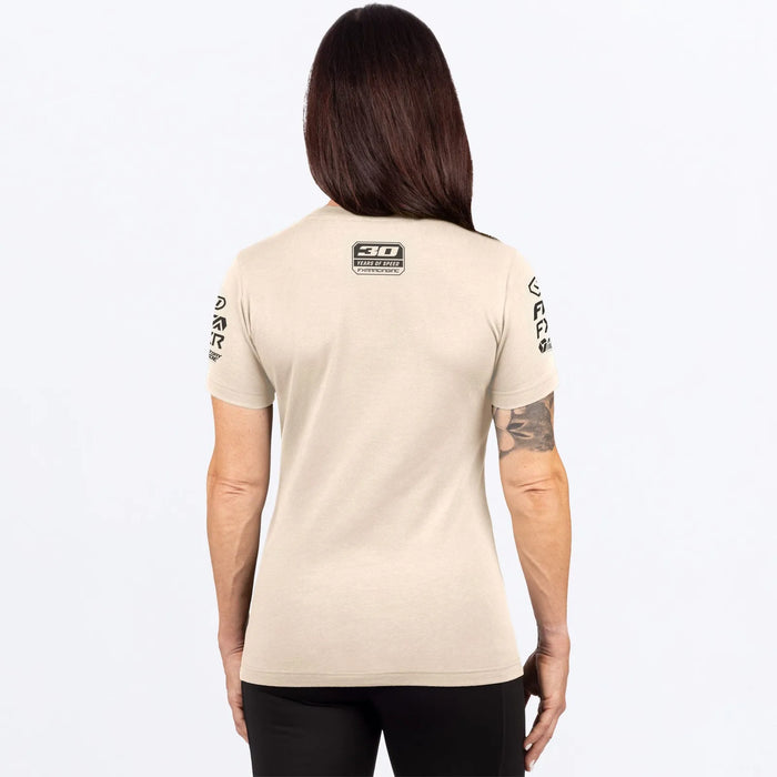 FXR Womens Race Division Premium T-Shirt - Sand/Black, view 2