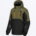 FXR Womens Excursion FX Jacket - Black/Moss, front view