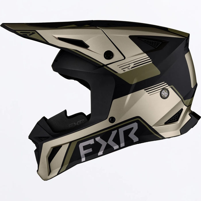 FXR Apex Snow Helmet - Stone/Moss, view 2