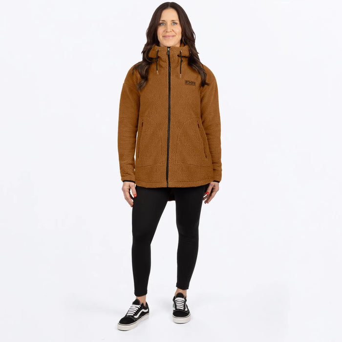 FXR Womens Sapphire Sherpa Jacket 2027 - Umber, view 3