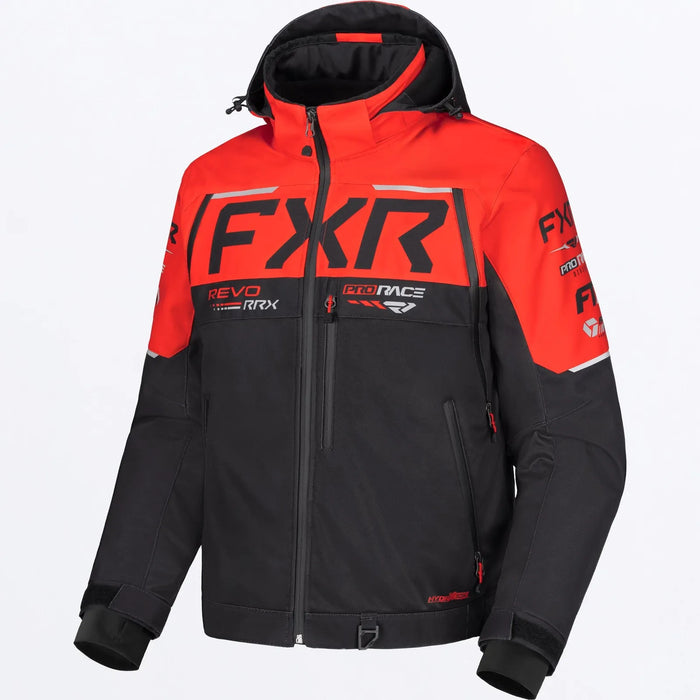 FXR Mens Revo RRX 2-in-1 Jacket - Blk/Red, front view