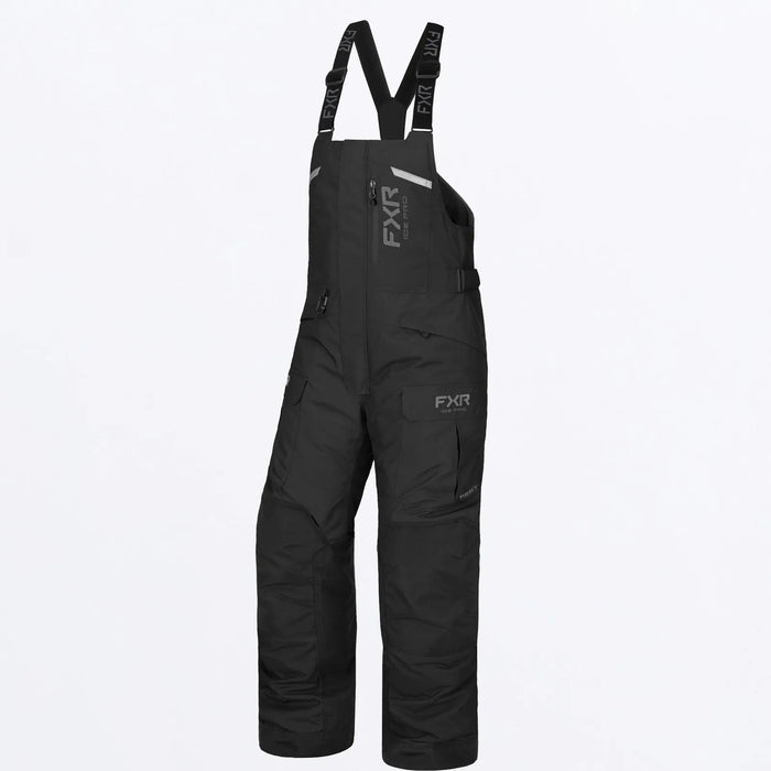 FXR Womens Excursion FX Bib Pant - Black, front view