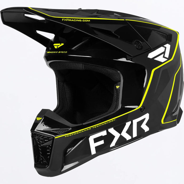 FXR Apex MX Helmet - HiVis, view 2
