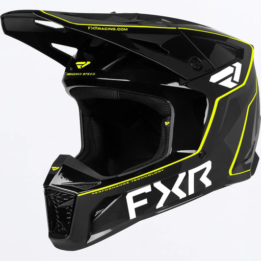 FXR Apex MX Helmet - HiVis, front view