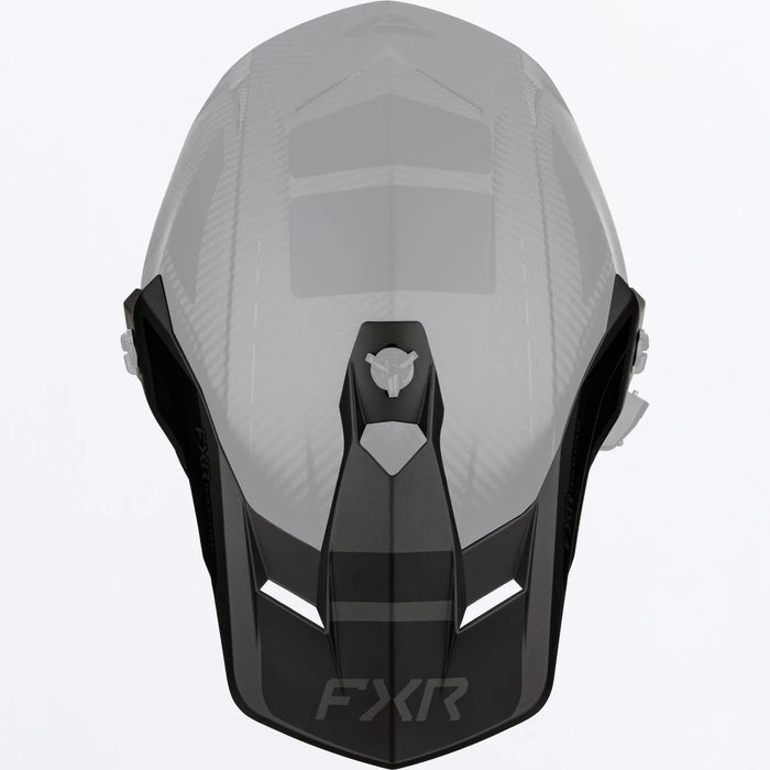 FXR Clutch X Pro Carbon Peak - Black Ops, front view