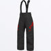 FXR Child Clutch Pant 2027 - Black/Red, front view
