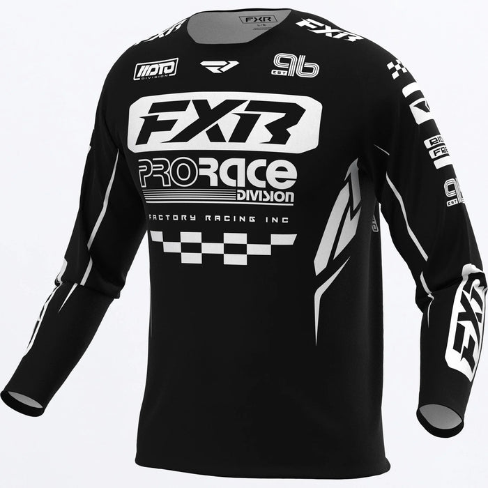 FXR Clutch Pro MX Jersey 2027 - Black/White, front view