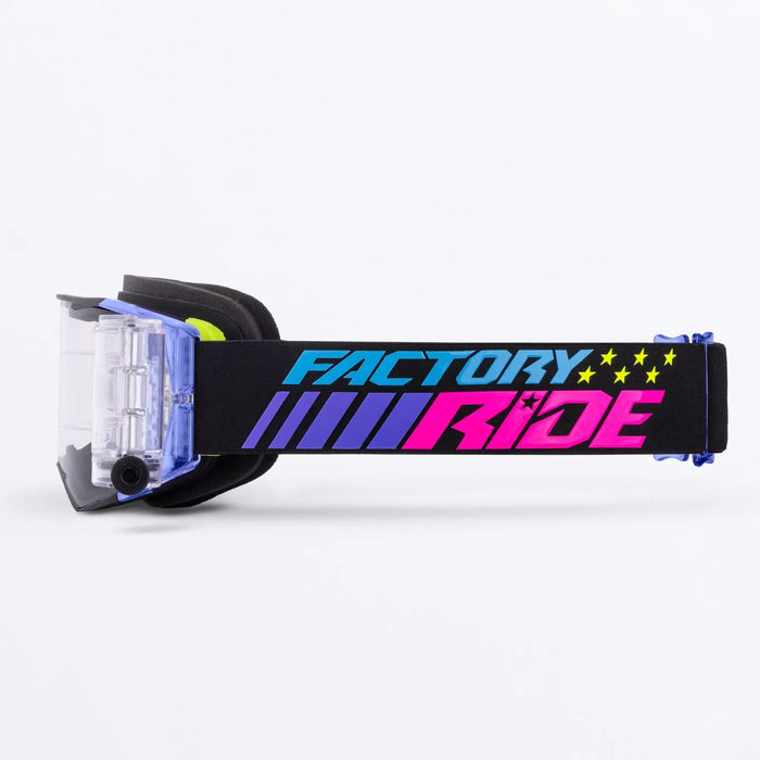 FXR Factory Ride Roll-Off Goggle - Black/Sky/Purple, view 2