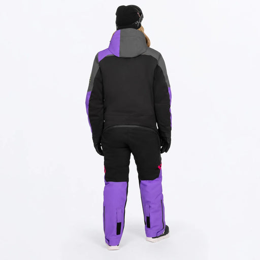 FXR Womens Revo F.A.S.T. Insulated Monosuit - Black/Amethyst/Charcoal, view 2
