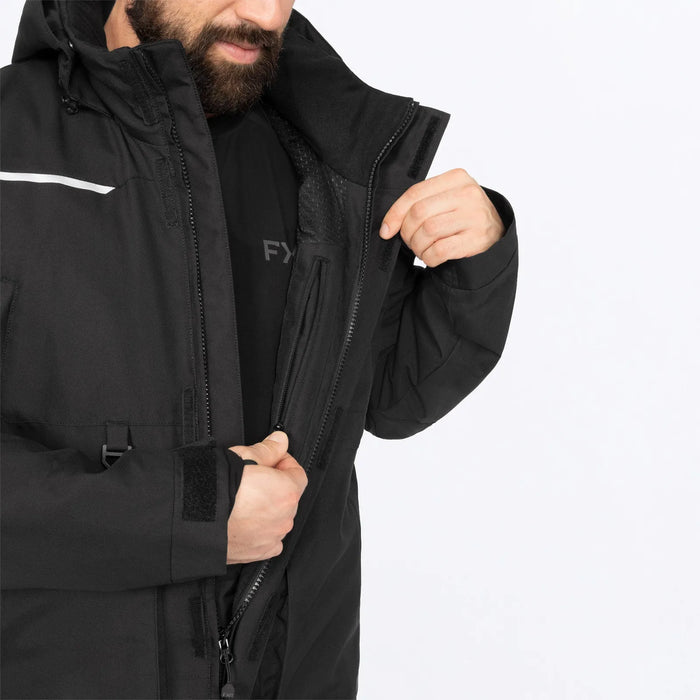 FXR Mens Evolution F.A.S.T. Insulated Monosuit - Black, view 4