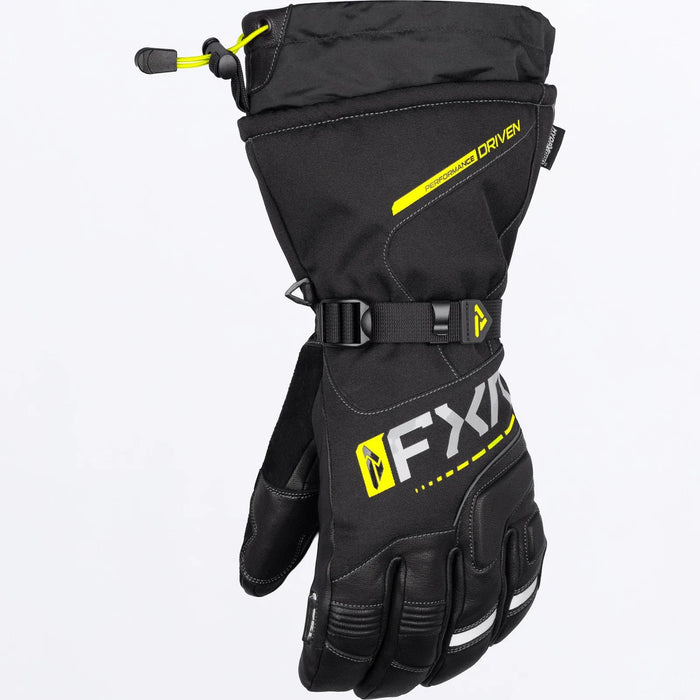 FXR Mens Fuel Glove 2027 - Black/HiVis, front view