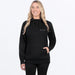 FXR Womens Mitered Cotton Pullover Hoodie - Black Ops, front view