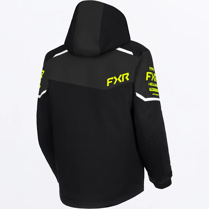 FXR Child Helium Jacket 2027 - Black/Asphalt/HiVis, view 2