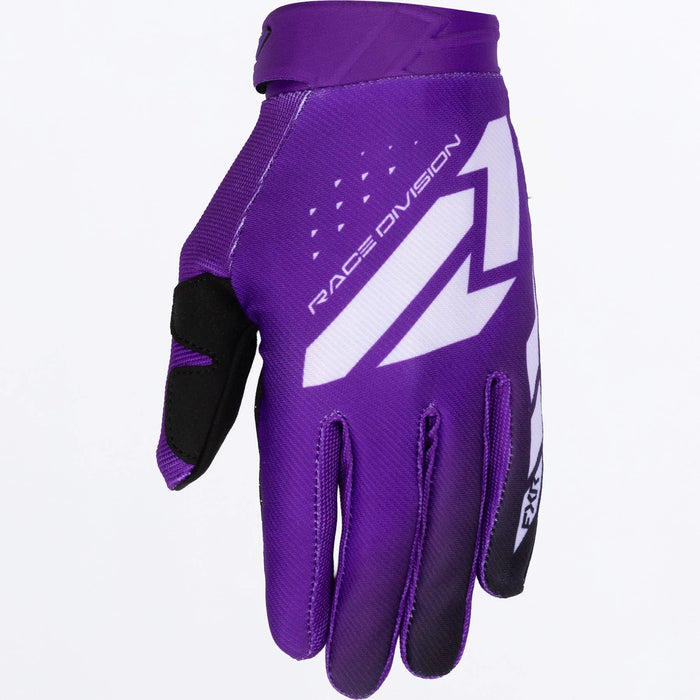 FXR Reflex MX Glove 2026 - Purple/White, front view