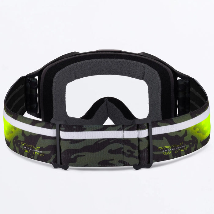 FXR Maverick Prime Youth MX Goggle - Army Camo/HiVis, view 3