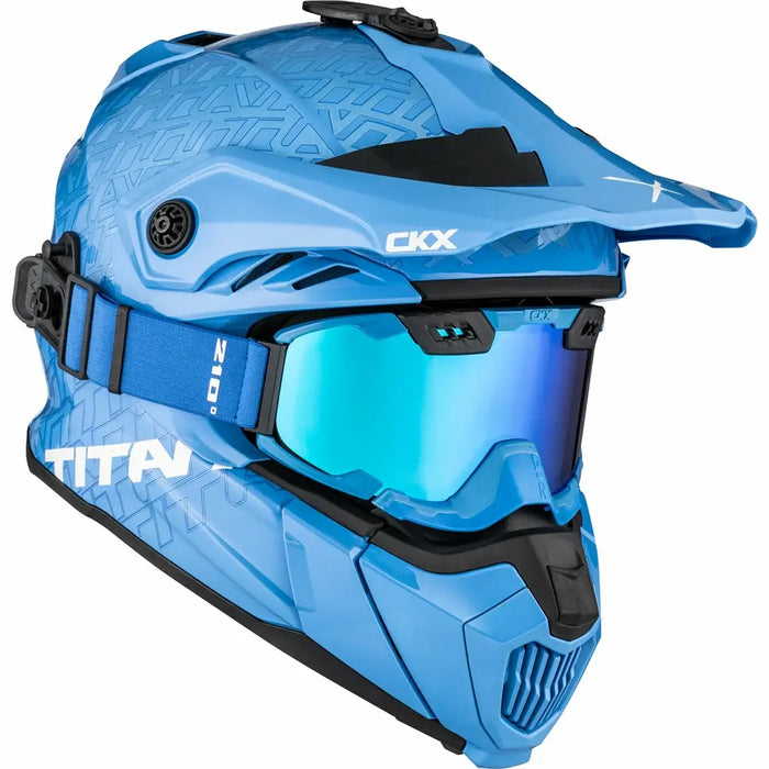 CKX Titan Original Roar Trail and Backcountry Helmet with 210° Goggles