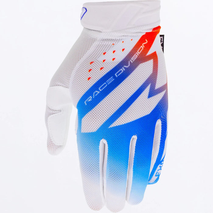 FXR Reflex Air MX Glove 2025 - White/Blue/Red, view 2