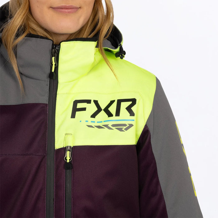 FXR Womens Revo F.A.S.T. Insulated Monosuit - Plum/TI/Muted Vis, view 11
