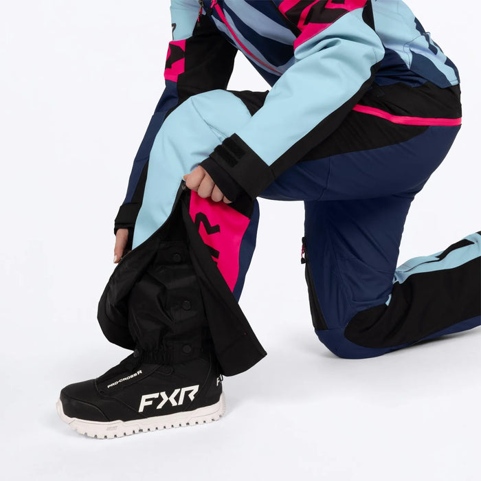 FXR Womens Cold Cross CX F.A.S.T. Monosuit - Midnight/Maui/Razz, view 10