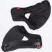 FXR Apex Snow Helmet Cheek Pads - Black, front view