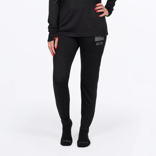 FXR Womens Vapor Merino Pant - Black, front view