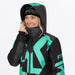 FXR Womens Cold Cross CX F.A.S.T. Monosuit - Black/Asphalt/Mint, view 9