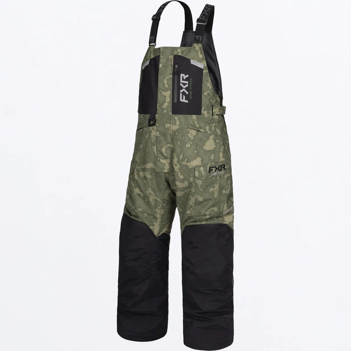 FXR Mens Excursion FX Bib Pant - Moss Shift Cover/Black, view 2