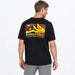 FXR Mens Mountain Premium T-Shirt - Black/Tang, view 2