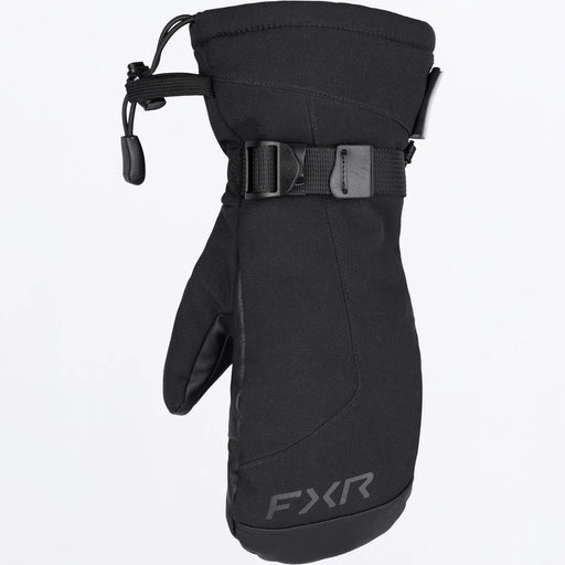 FXR Child Hydrogen Mitt - Black, front view