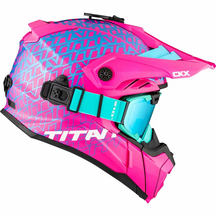 CKX Titan Original Roar Trail and Backcountry Helmet with 210° Goggles