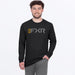 FXR Mens Mitered Premium Longsleeve - Black/Gold, front view