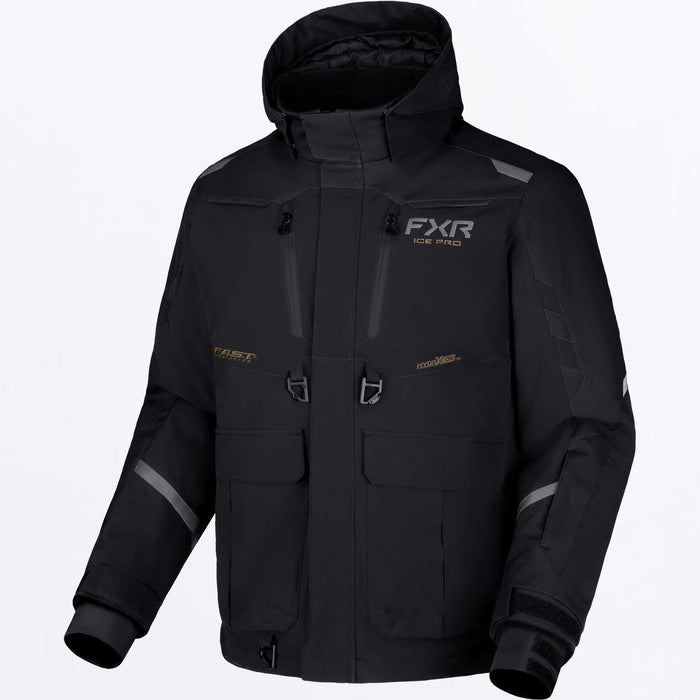 FXR Mens Expedition Pro FX 2-in-1 Jacket - Black, front view