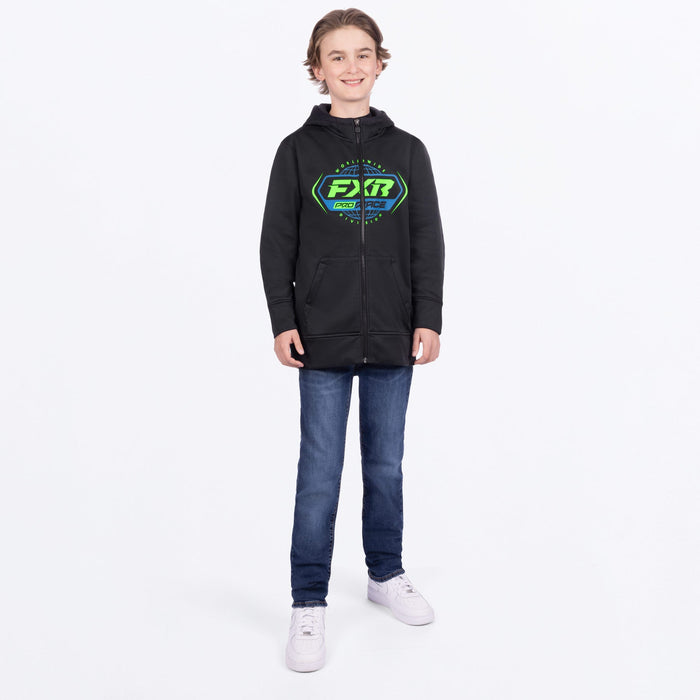 FXR Youth Race Division Tech Zip Hoodie