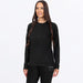 FXR Womens Pyro Thermal Longsleeve 2027 - Black, front view