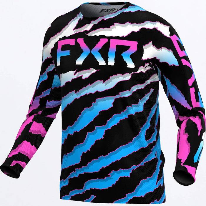 FXR Youth Podium MX Jersey 2024 - Shred, front view